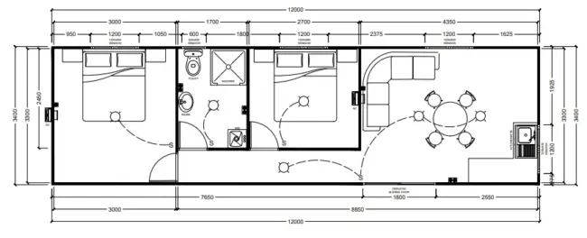 Balmoral Portable Home Floor Plan