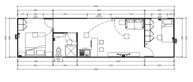 Bells Portable Home Floor Plan