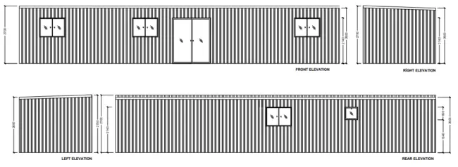 Bondi Portable Homes Elevation