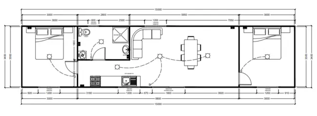 Bondi Portable Homes Floor Plan