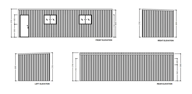 Coorong Portable Home Elevation