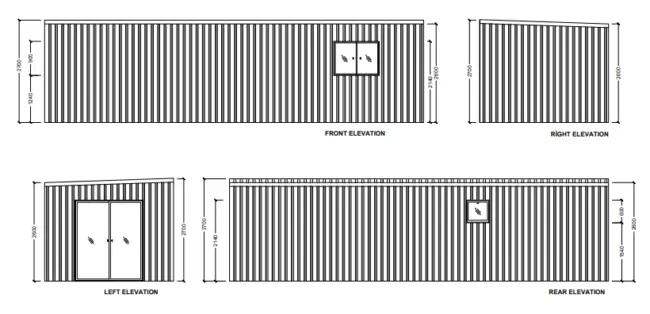 Eastern Portable Home Elevation