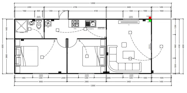 Hyams Portable Home Floor Plan