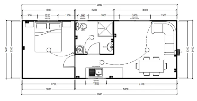 Palm Portable Home Floor Plan