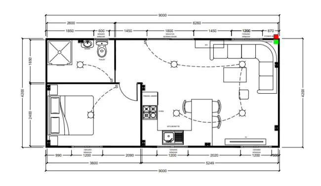 Surfers Portable Home Floor Plan