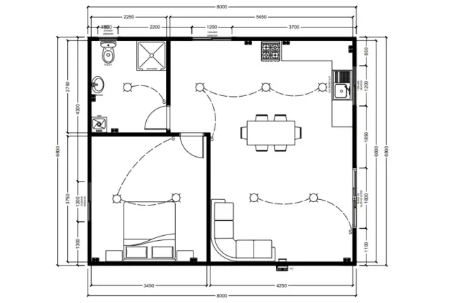 Noosa Portable Home Floor Plan