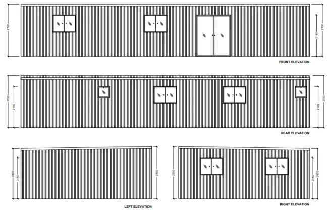 Whitehave Portable Home Elevation